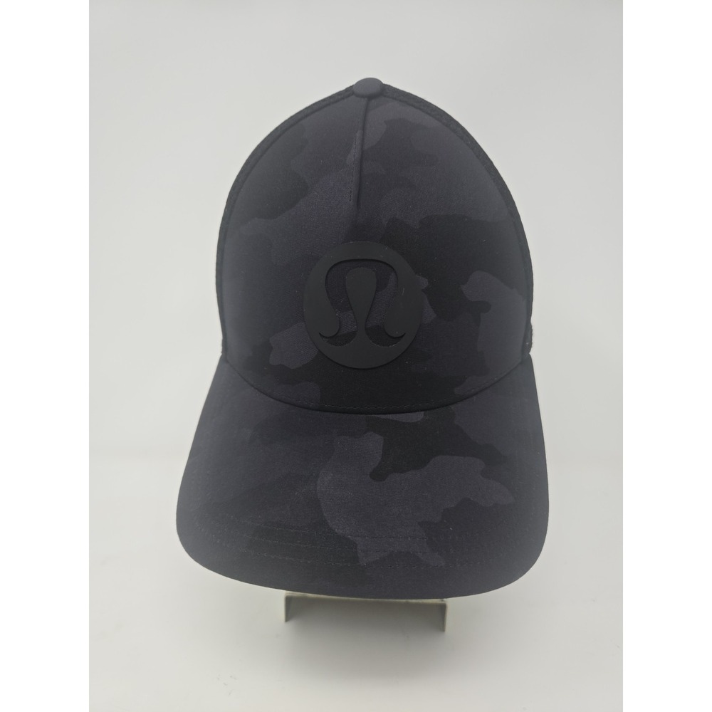 Lululemon Hat S/M Black Camo Black Baseball Running Cap